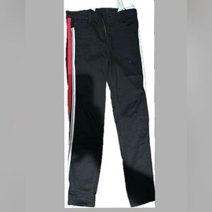 Zara black jeans with stripes